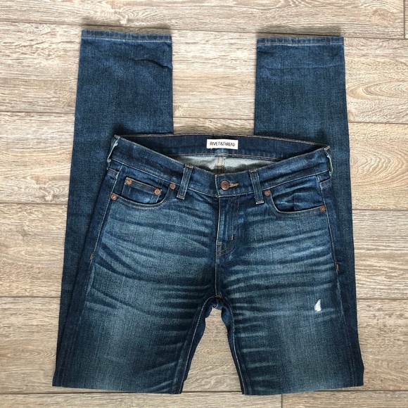 Madewell Denim - Madewell Rivet and Thread Distressed Straight Jean